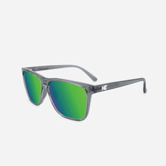 Knockaround Fast Lanes Running Glasses - Clear Grey/Green Moonshine
