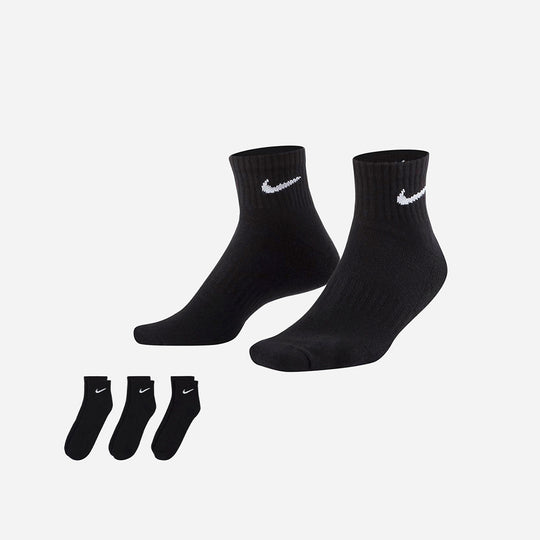Vớ Thể Thao Nike Everyday Cush Ankle (3 Đôi) - Đen