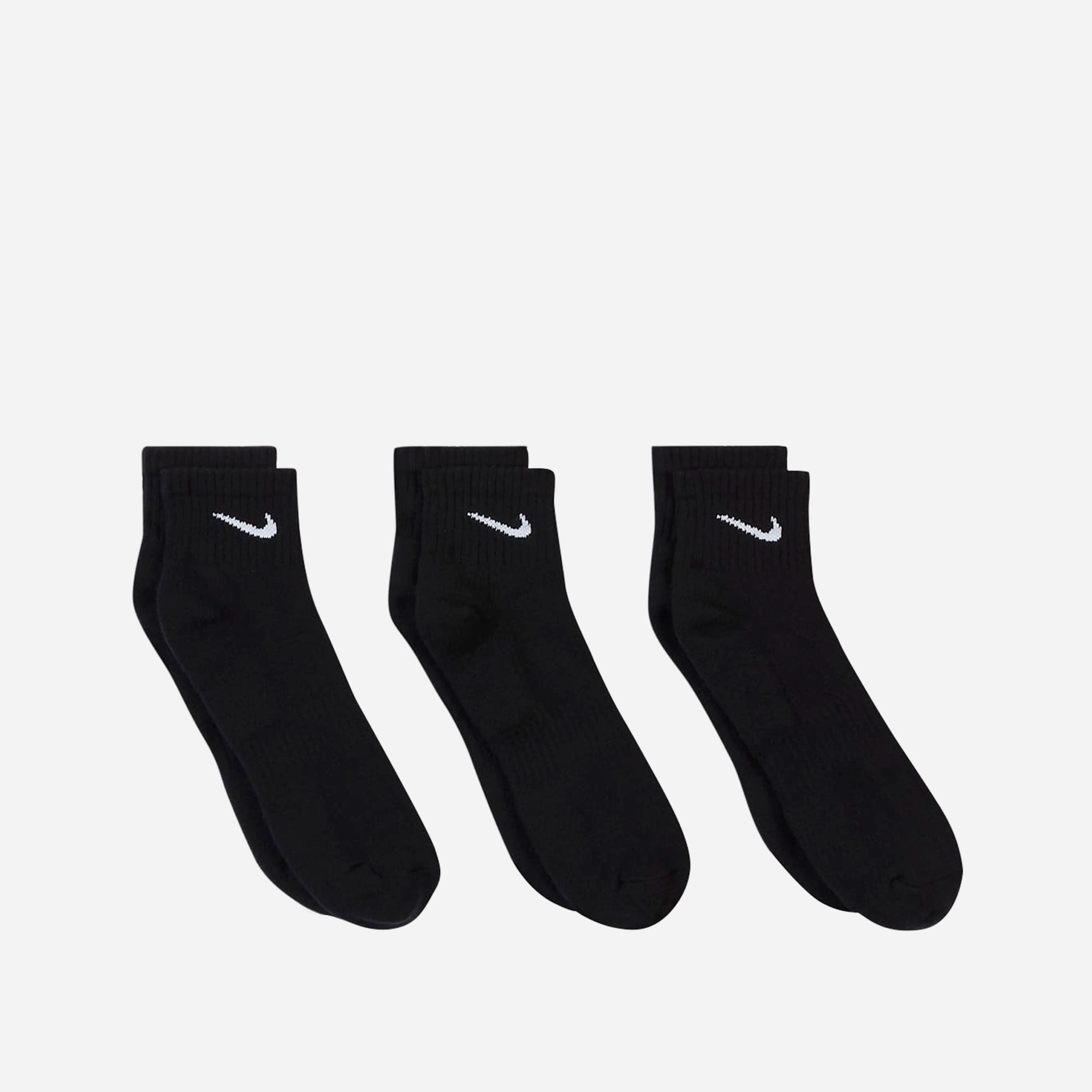 Vớ Thể Thao Nike Everyday Cush Ankle (3 Đôi) - Đen - Supersports Vietnam