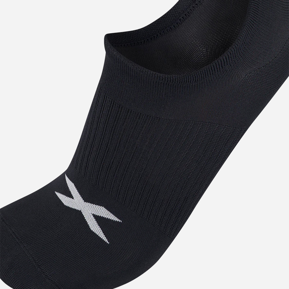 Vớ Thể Thao 2XU Invisible 3 Pack - Đen - Supersports Vietnam