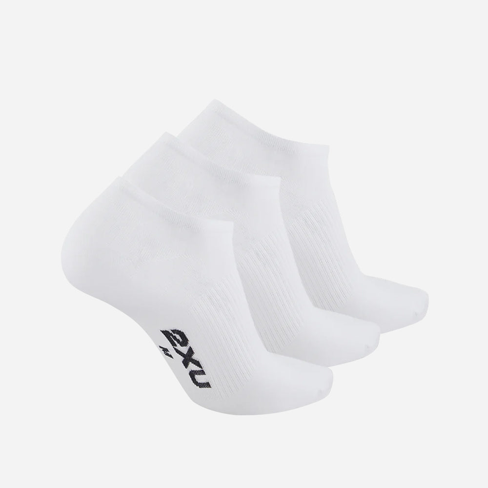 Vớ Thể Thao 2XU Invisible 3 Pack - Trắng - Supersports Vietnam