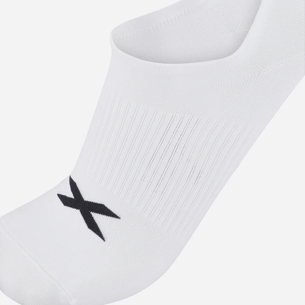 Vớ Thể Thao 2XU Invisible 3 Pack - Trắng - Supersports Vietnam