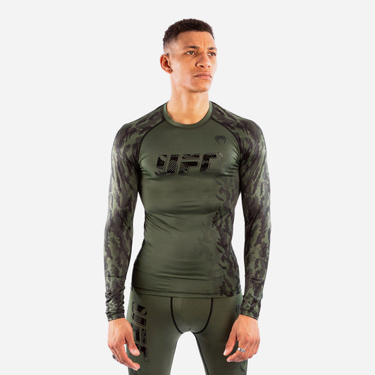 Men's Venum Official UFC Fight Week Rashguards - Army Green