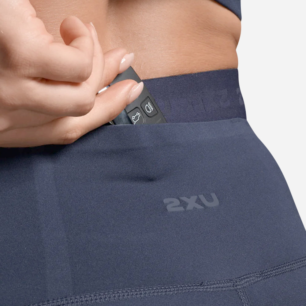 Quần Ngắn Thể Thao Nữ 2XU Form Stash Hi-Rise Bike - Xanh Navy - Supersports Vietnam