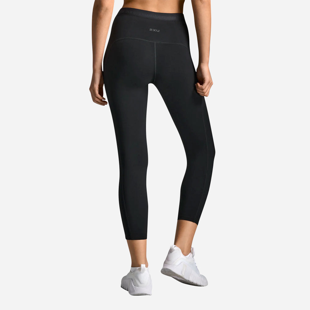 Quần Bó Thể Thao Nữ 2XU Form Stash Hi-Rise Compression 7/8 - Đen - Supersports Vietnam