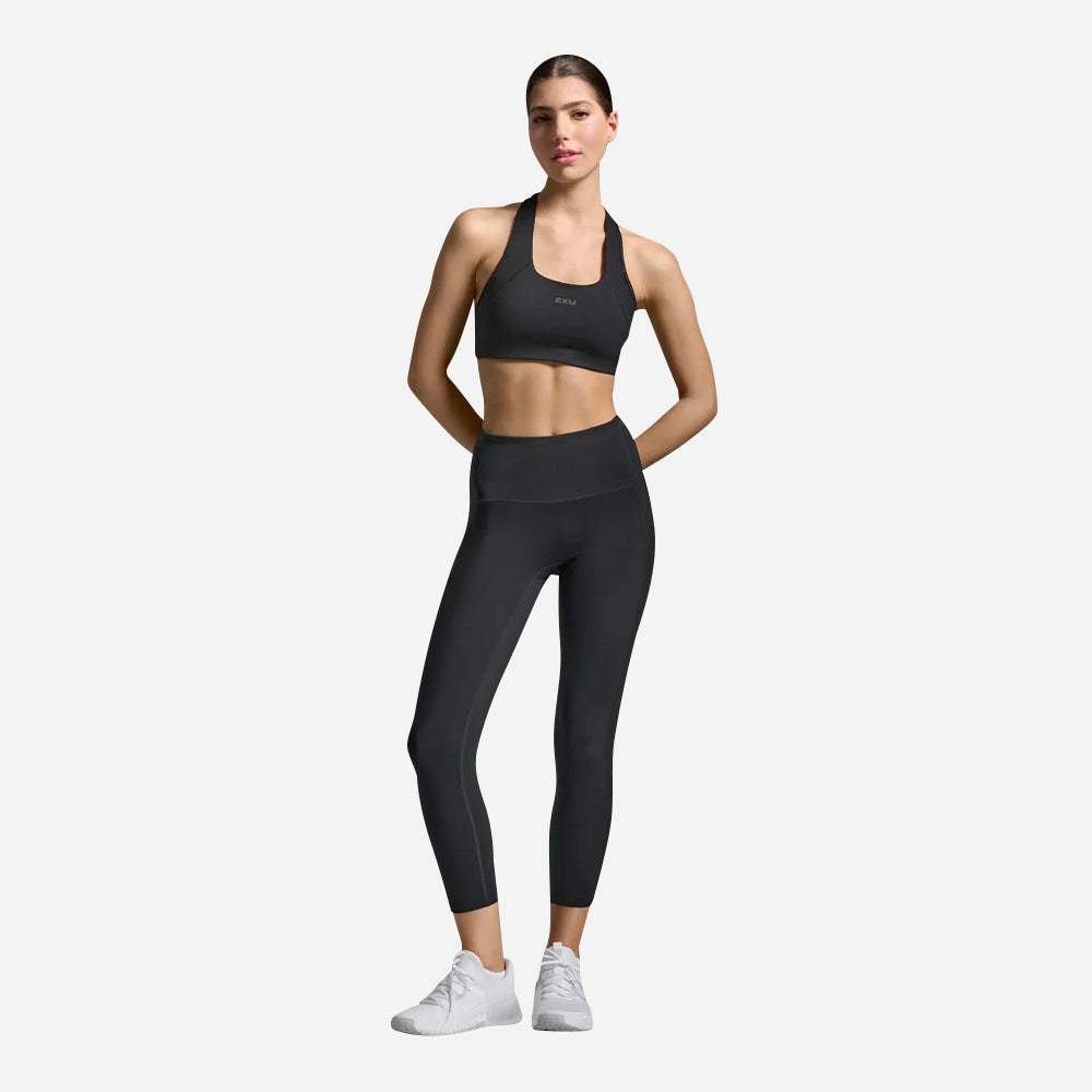 Quần Bó Thể Thao Nữ 2XU Form Stash Hi-Rise Compression 7/8 - Đen - Supersports Vietnam