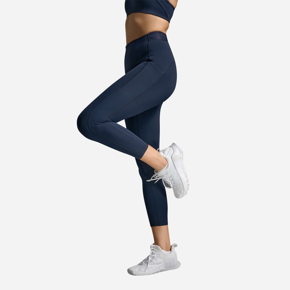 Quần Bó Thể Thao Nữ 2XU Form Stash Hi-Rise Compression 7/8 - Xanh Navy - Supersports Vietnam