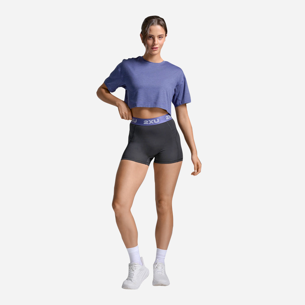 Quần Ngắn Thể Thao Nữ 2XU Everyday Compression 3 Inch - Đen - Supersports Vietnam
