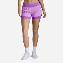 Women's 2XU Aero 2-In-1 4 Inch Shorts - Purple