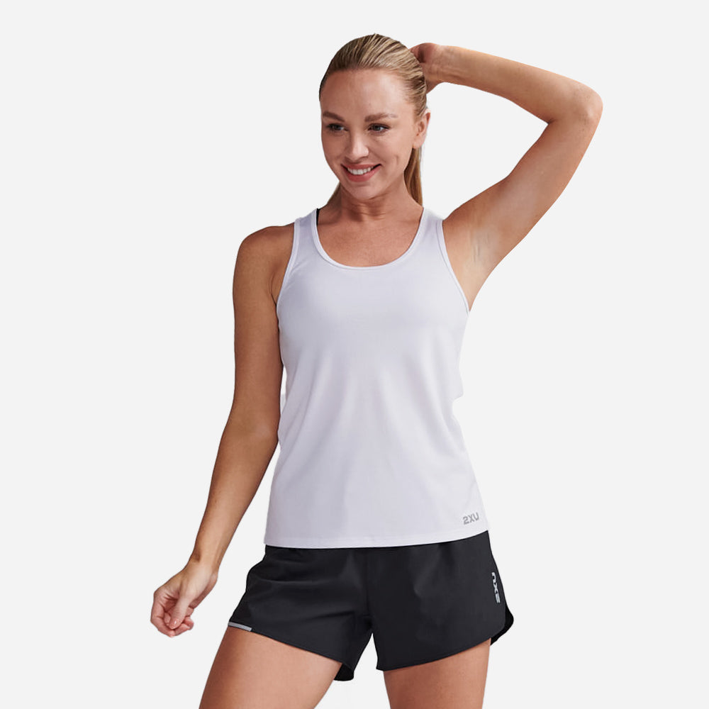 Áo Ba Lỗ Nữ 2XU Aero Singlet - Trắng - Supersports Vietnam