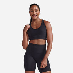 Women's 2XU Motion Racerback Sports Bras - Black