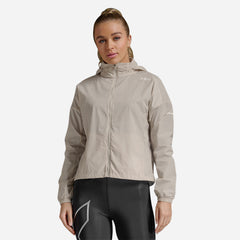 Women's 2XU Aero Windbreaker Jacket - Gray