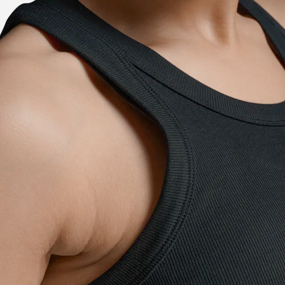Áo Ba Lỗ Nữ 2XU Fluid Ribbed - Đen - Supersports Vietnam