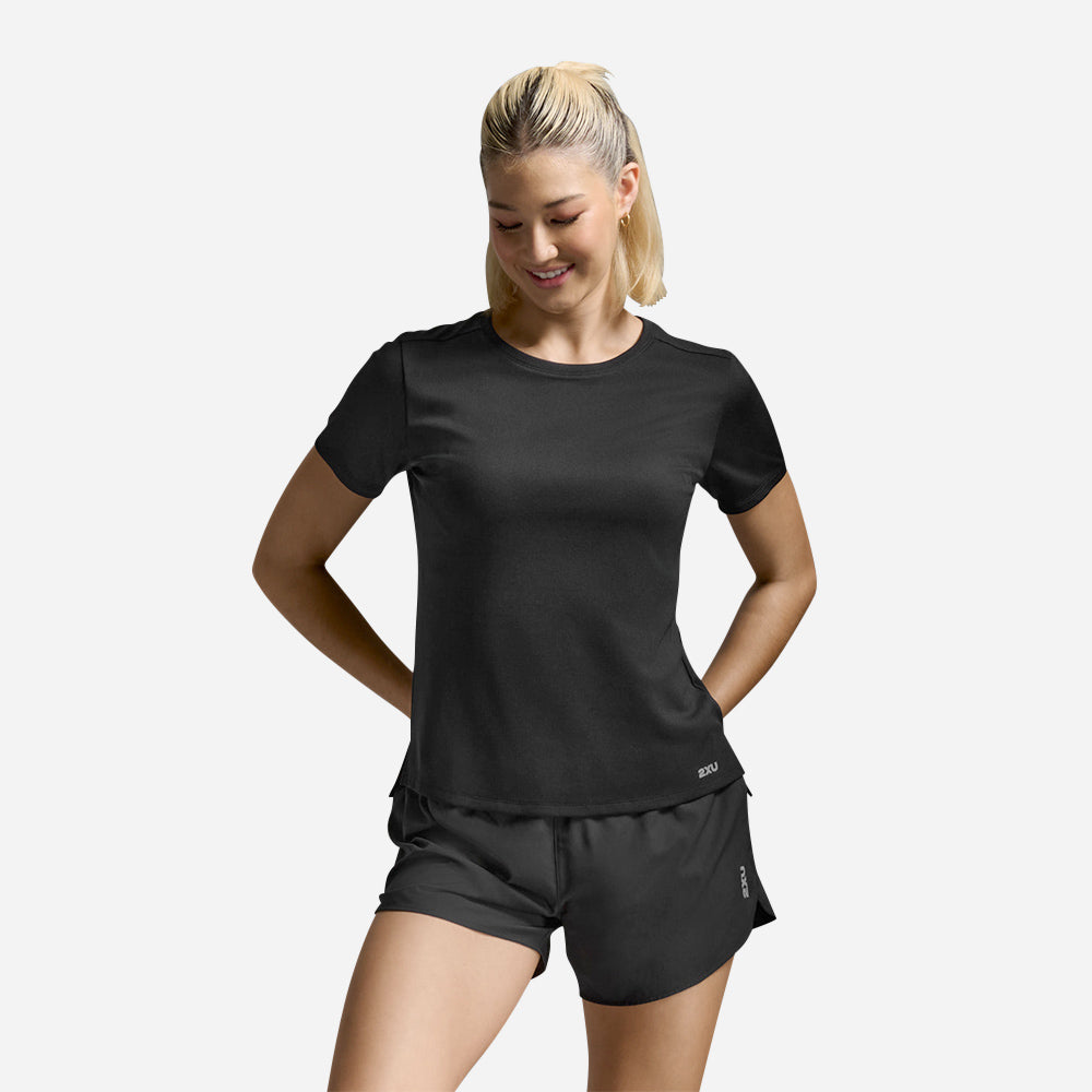 Áo Thun Nữ 2XU Aero Mesh - Đen - Supersports Vietnam