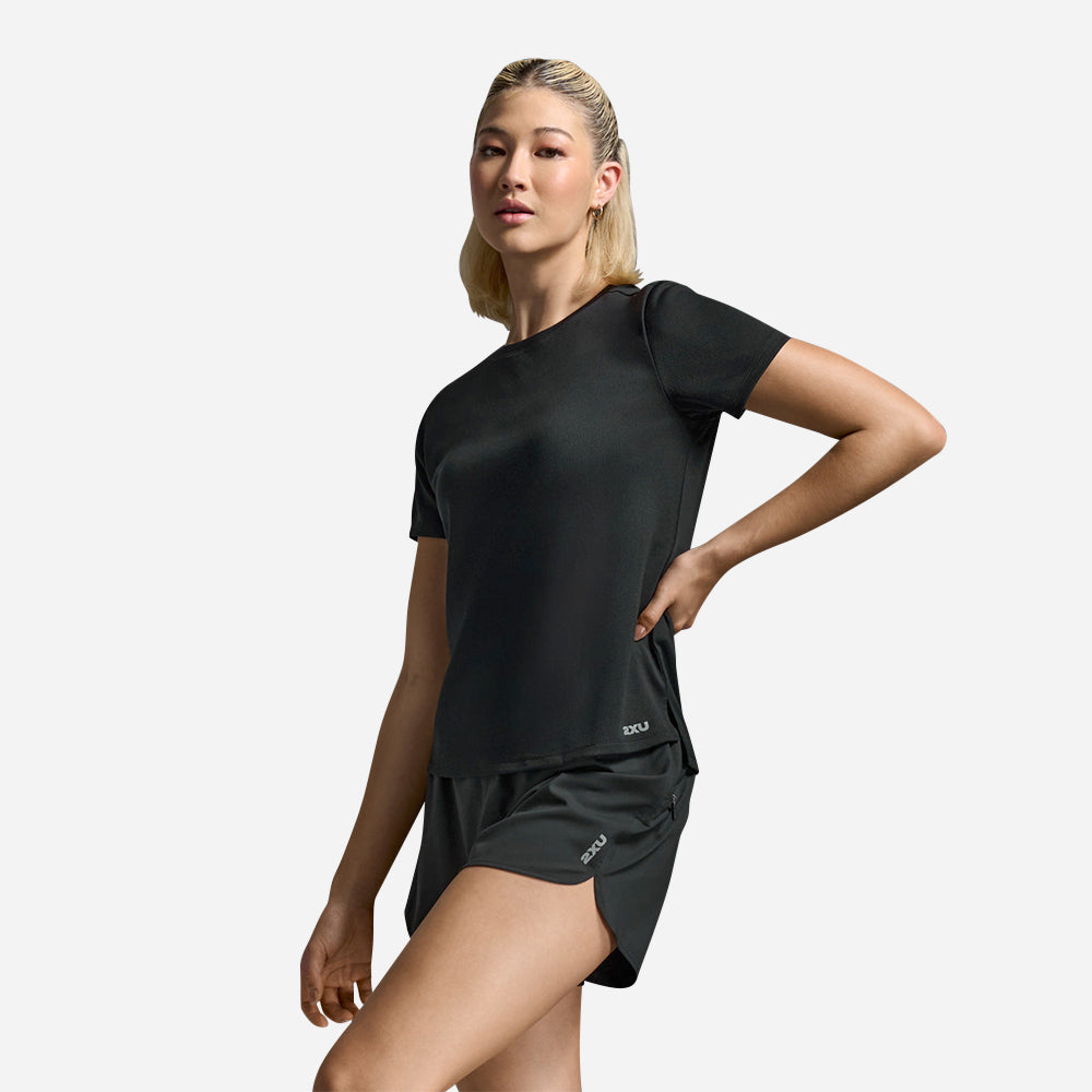 Áo Thun Nữ 2XU Aero Mesh - Đen - Supersports Vietnam