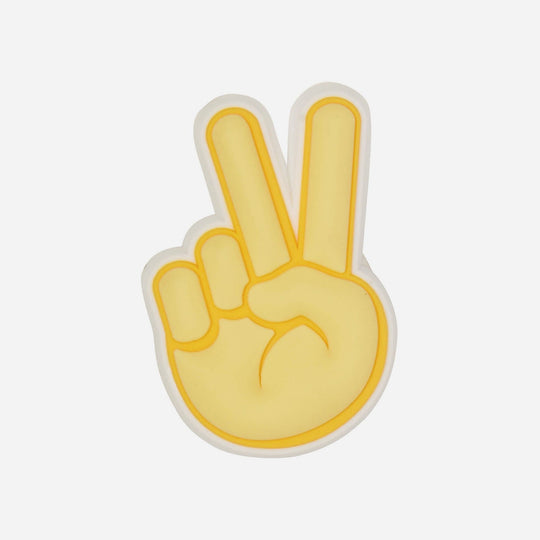 Phụ Kiện Jibbitz™ Peace Hand Sign - Vàng