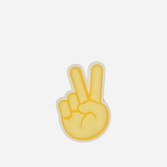 Phụ Kiện Jibbitz™ Peace Hand Sign - Vàng - Supersports Vietnam