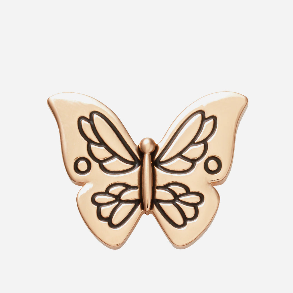 Jibbitz™ Charms Gold Outline Butterfly - Supersports Vietnam