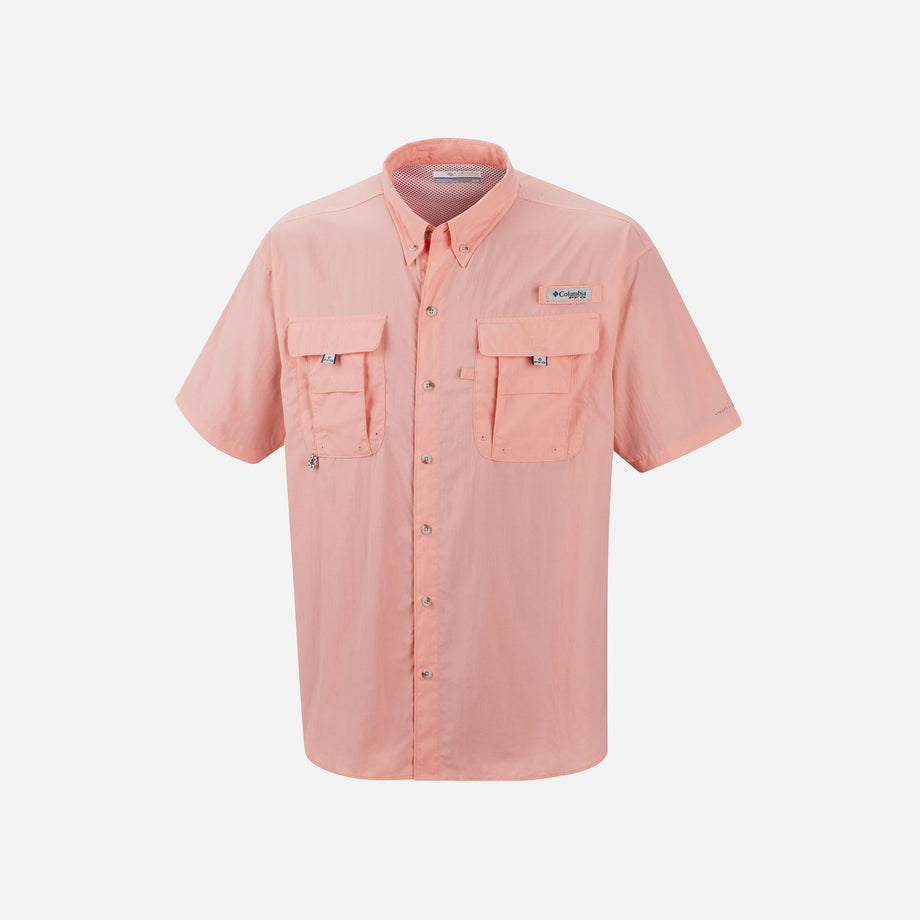 Columbia Men's PFG Bahama™ II Short Sleeve Shirt, Sorbet, Large
