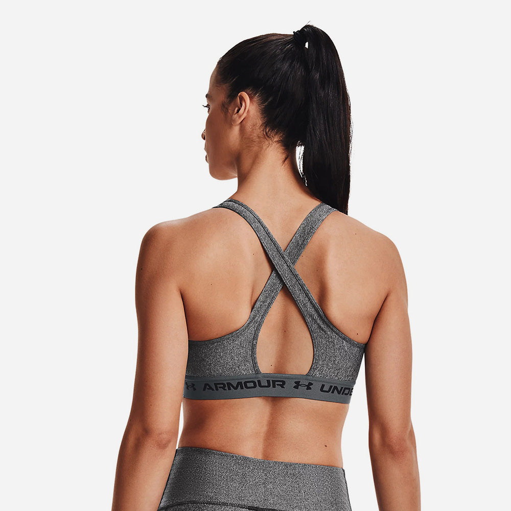 Áo Ngực Thể Thao Nữ Under Armour® Mid Crossback Heather - Supersports Vietnam