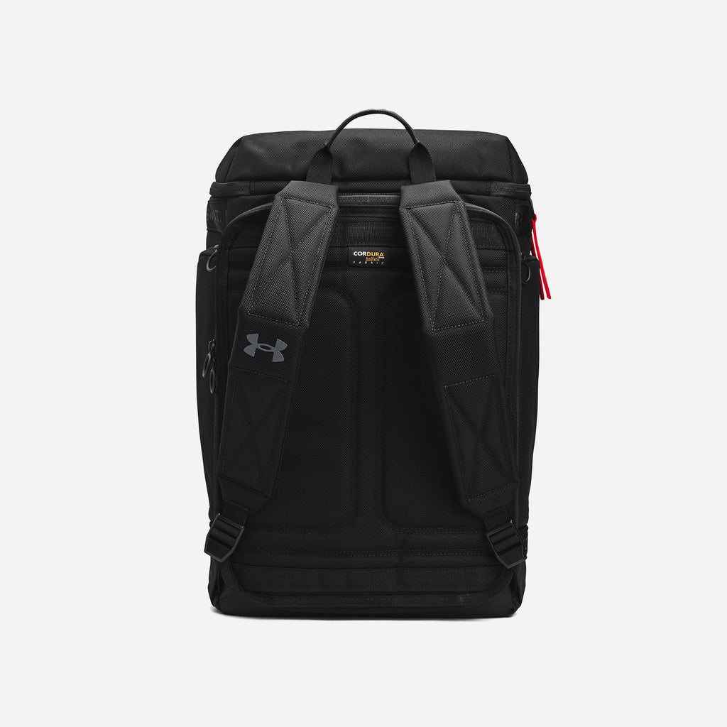 Under Armour Project Rock Backpack Gray Blue Brahma Bull Duffle Bag Gym