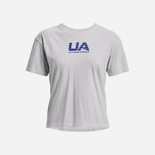 Women's Under Armour Vintage Athletic Club T-Shirt - Gray
