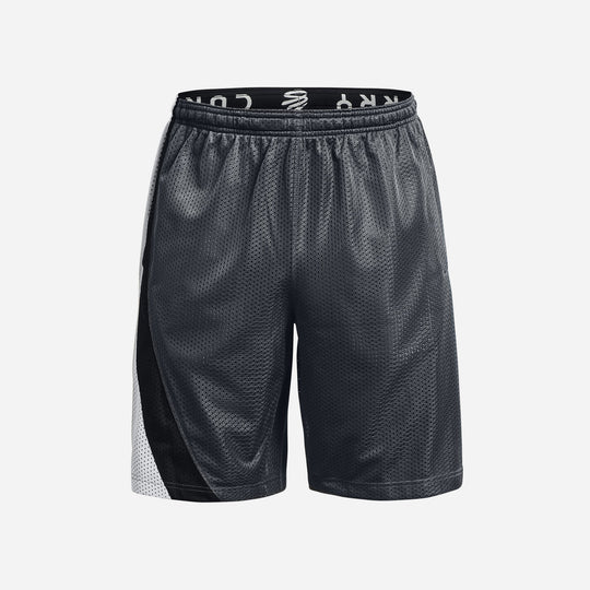 Men's Under Armour Curry Fleece 9'' Shorts - Gray