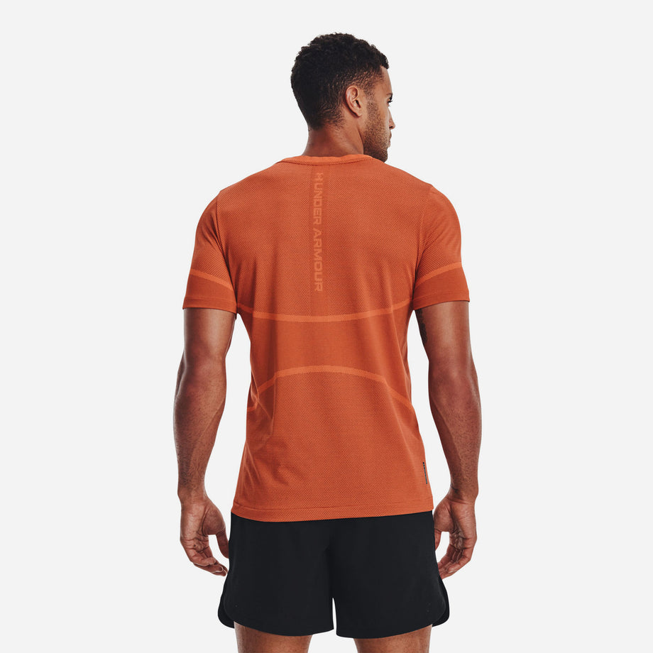 Under Armour Men's Rush Energy Short Sleeve - Orange, LG