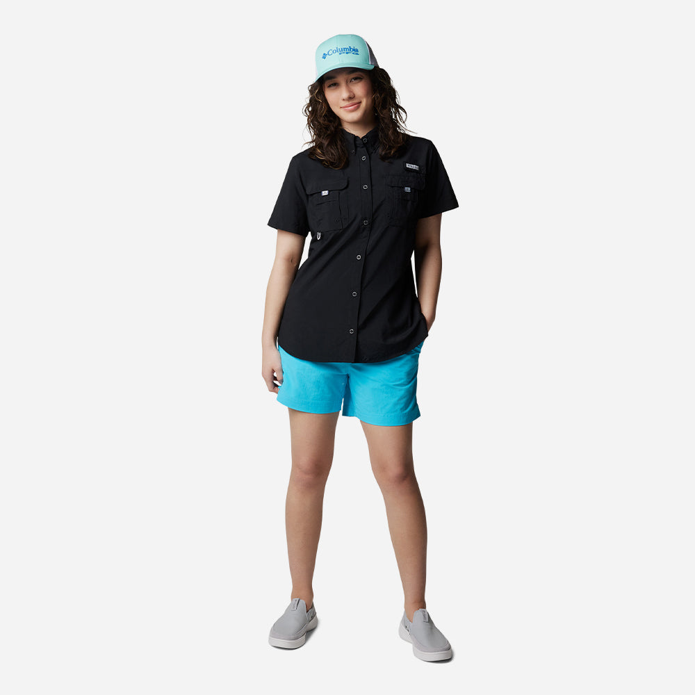 Áo Sơ Mi Ngắn Tay Chống Nắng Nữ Columbia Womens Bahama™ - Đen - Supersports Vietnam