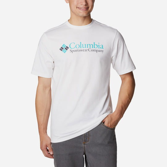 Áo Thun Ngắn Tay Nam Columbia Csc Basic Logo™ - Trắng