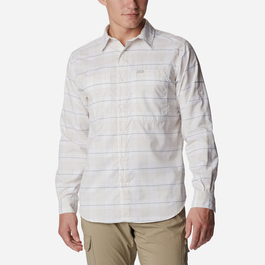 Men's Columbia Silver Ridge™ Utility Lite Plaid Shirt - White