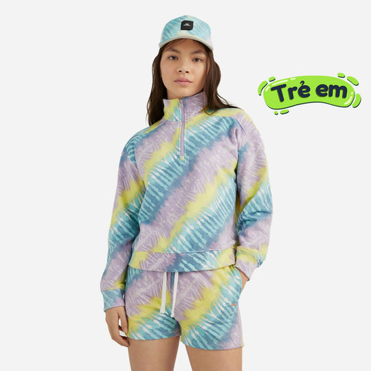 Girls' O'Neill Lei Half Zip Pullover Jacket - Multi-Color - Multicolor