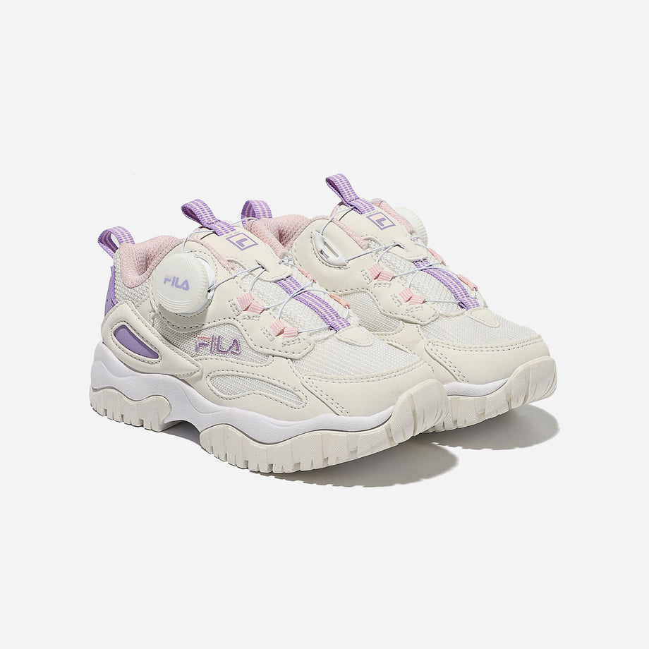 Fila ray cheap white metallic pink