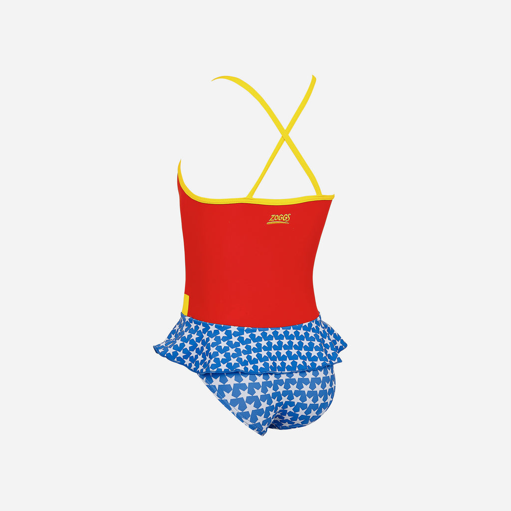 Đồ Bơi Bé Gái Zoggs Wonderwoman - Đỏ - Supersports Vietnam