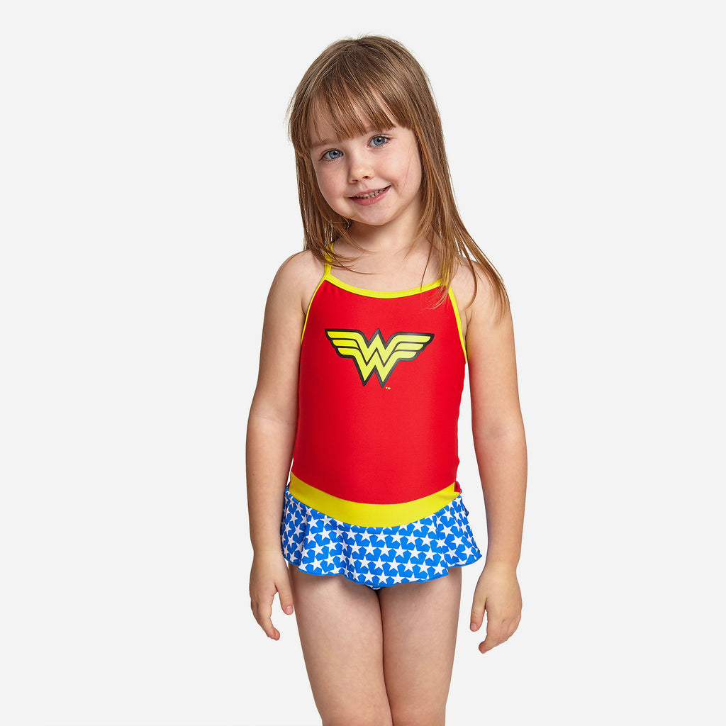 Đồ Bơi Bé Gái Zoggs Wonderwoman - Đỏ - Supersports Vietnam