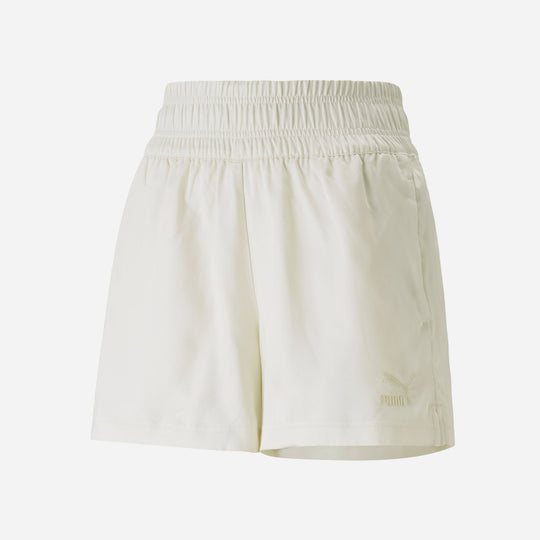 Women's Puma T7 Shorts - White