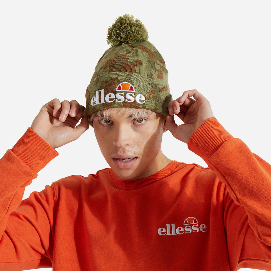 Supersports Vietnam Official | Ellesse Pom - Beanies ELLESSE Green Velly Camo 2023 | Pom Army