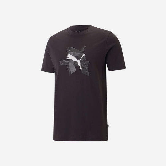 Men's Puma Graphics Reflective T-Shirt - Black