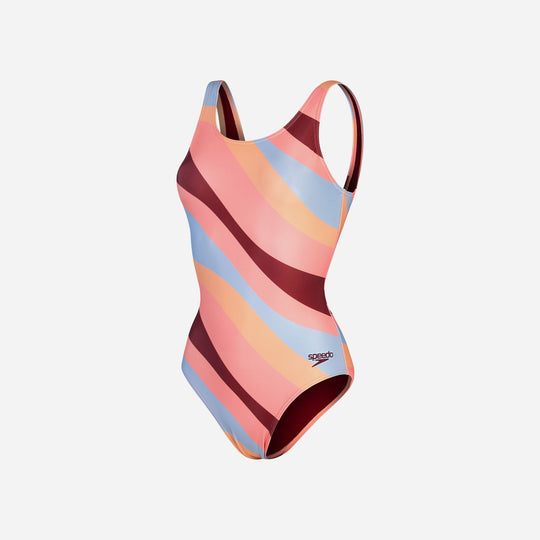 Women's Speedo Printed U-Back Swimsuit - Orange