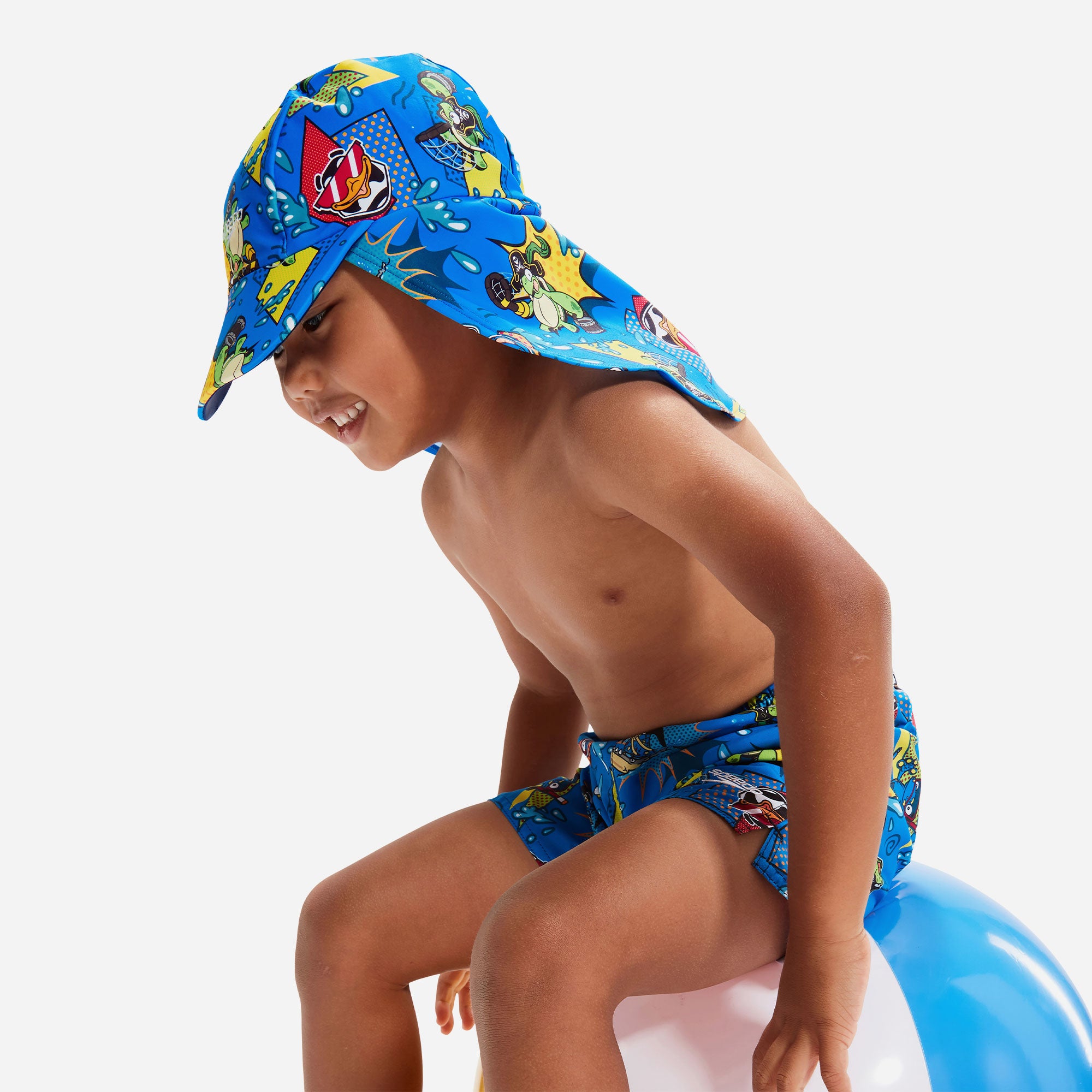 Nón Bé Trai Speedo Learn To Swim Sun Protection - Xanh Dương - Supersports Vietnam