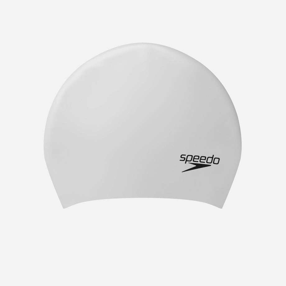 Supersports Vietnam Official, Speedo Long Hair Swim Cap - Gray