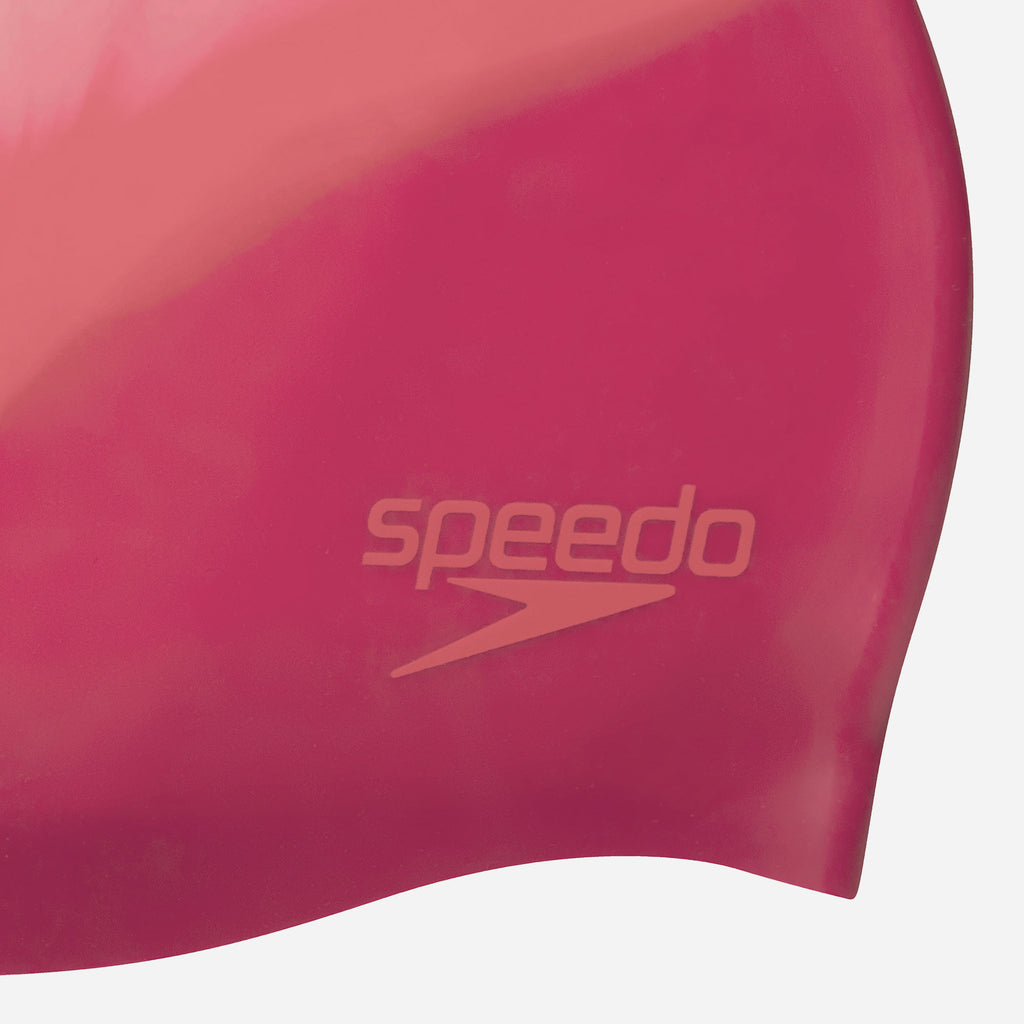 Mũ Bơi Người Lớn Speedo Multi Colour Silc Cap Au Pink/White - Supersports Vietnam