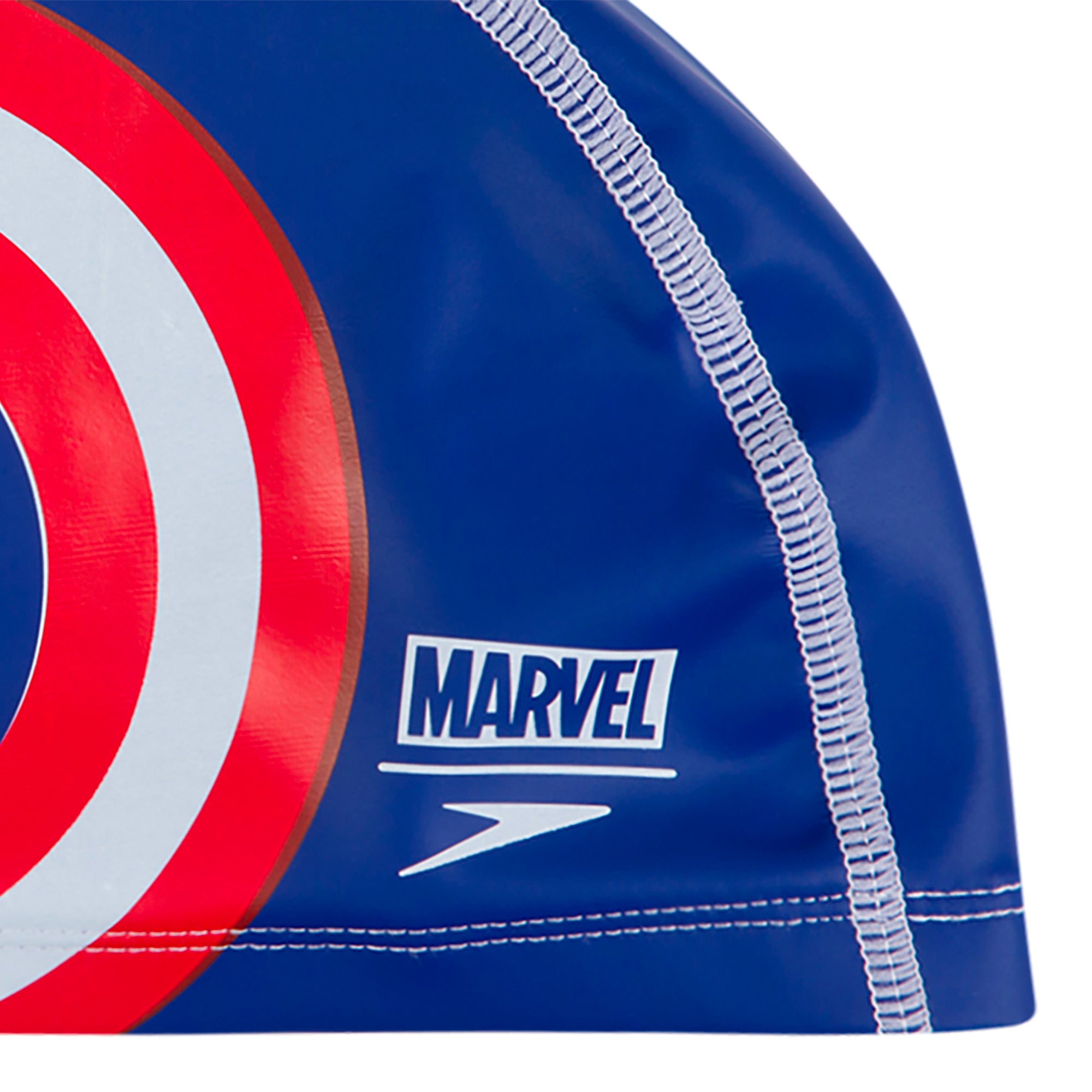 Nón Bơi Trẻ Em Speedo Marvel Printed Junior Pace Cap Captain America - Supersports Vietnam
