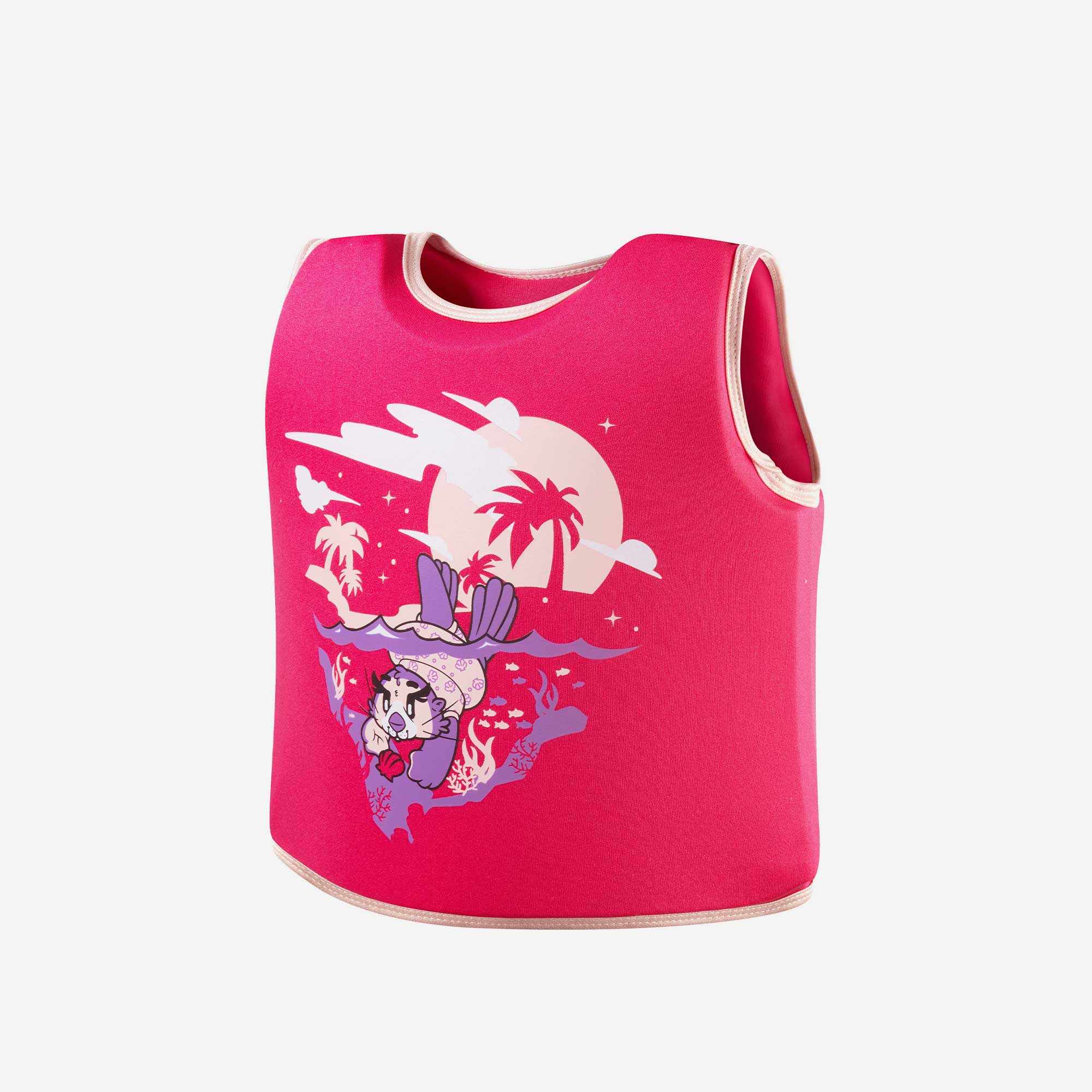Áo Phao Trẻ Em Speedo Printed Float Vest Iu Pink/Purple - Supersports Vietnam