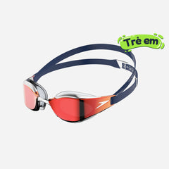 Kính Bơi Trẻ Em Speedo Fastskin Hyper Elite Mirror Ju White/Blu - Supersports Vietnam