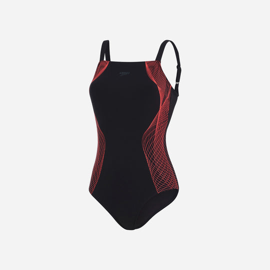 Women's Speedo Crystallux Shaping Swimsuit - Black