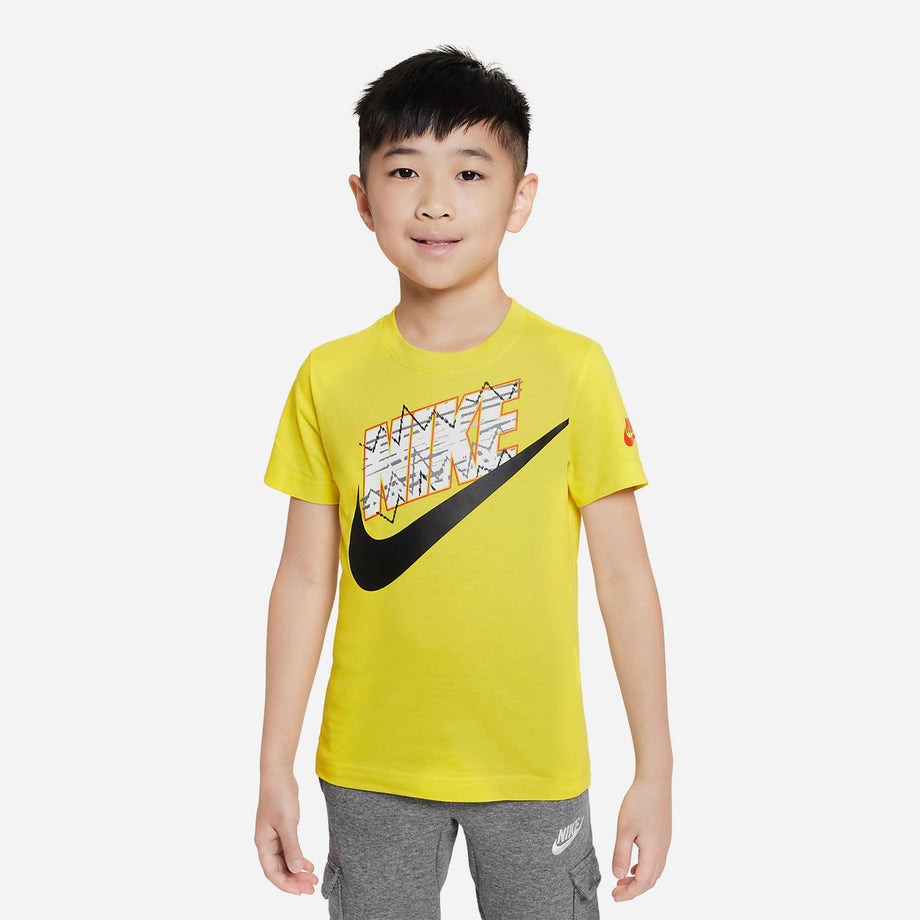 Boys yellow nike sales shirt