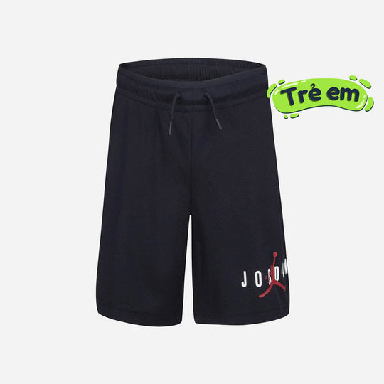 Boys' Jordan Essentials Graphic Mesh Shorts - Black