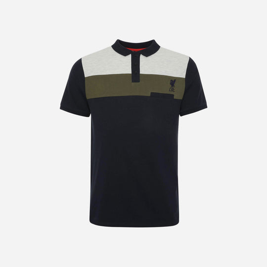Men's Lfc Herren Marineblau Farbblock Polo Shirt - Navy