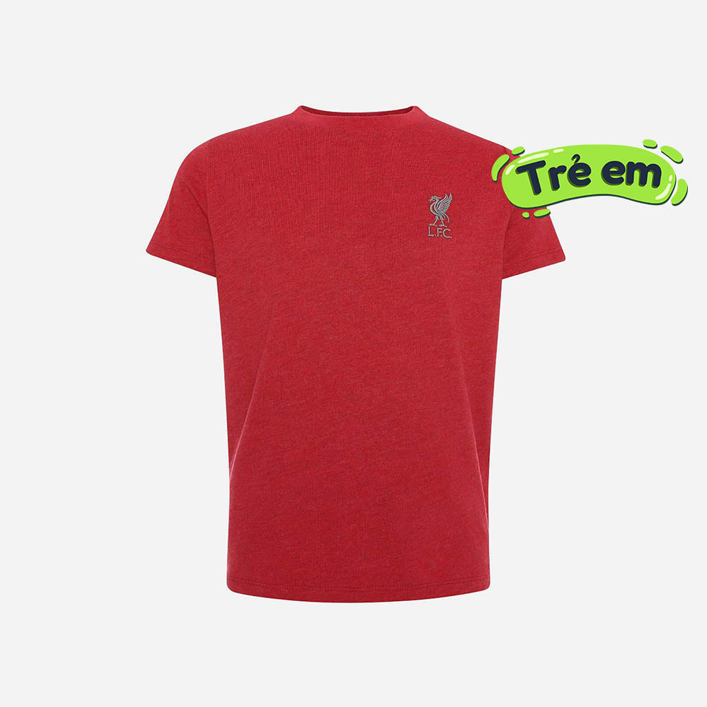 Áo Thun Trẻ Em LFC Red Marl Liverbird Embroidered